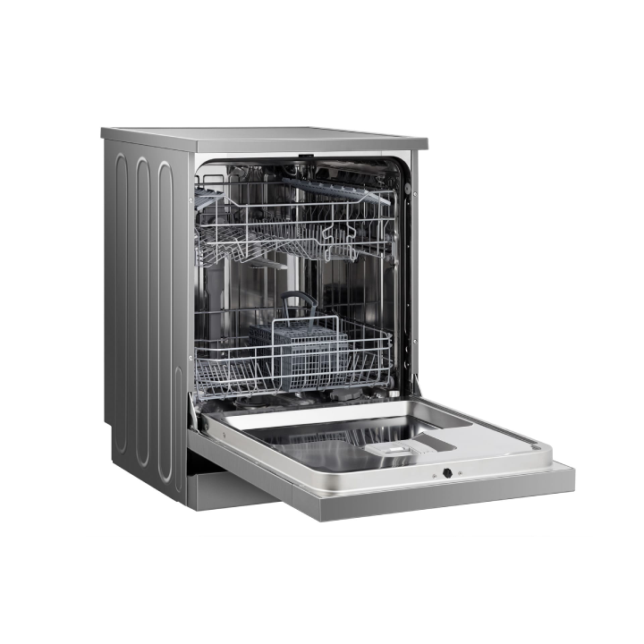 Hisense - 13 Place Dishwasher Silver | Electronic control with LED Indicator | Stainless Steel - H13DX