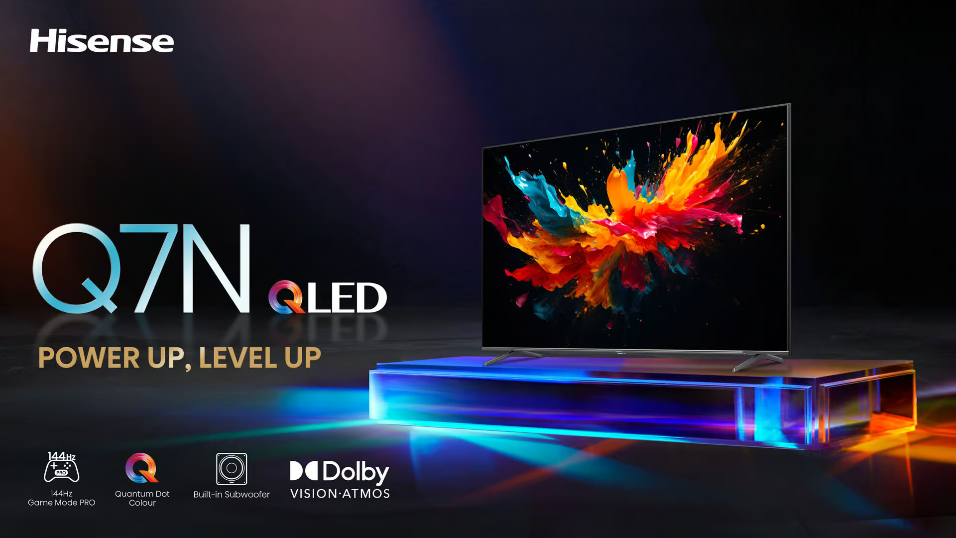 Hisense QLED 4K VIDAA Smart TV, Dolby Vision IQ, Black  (LED75Q7N)