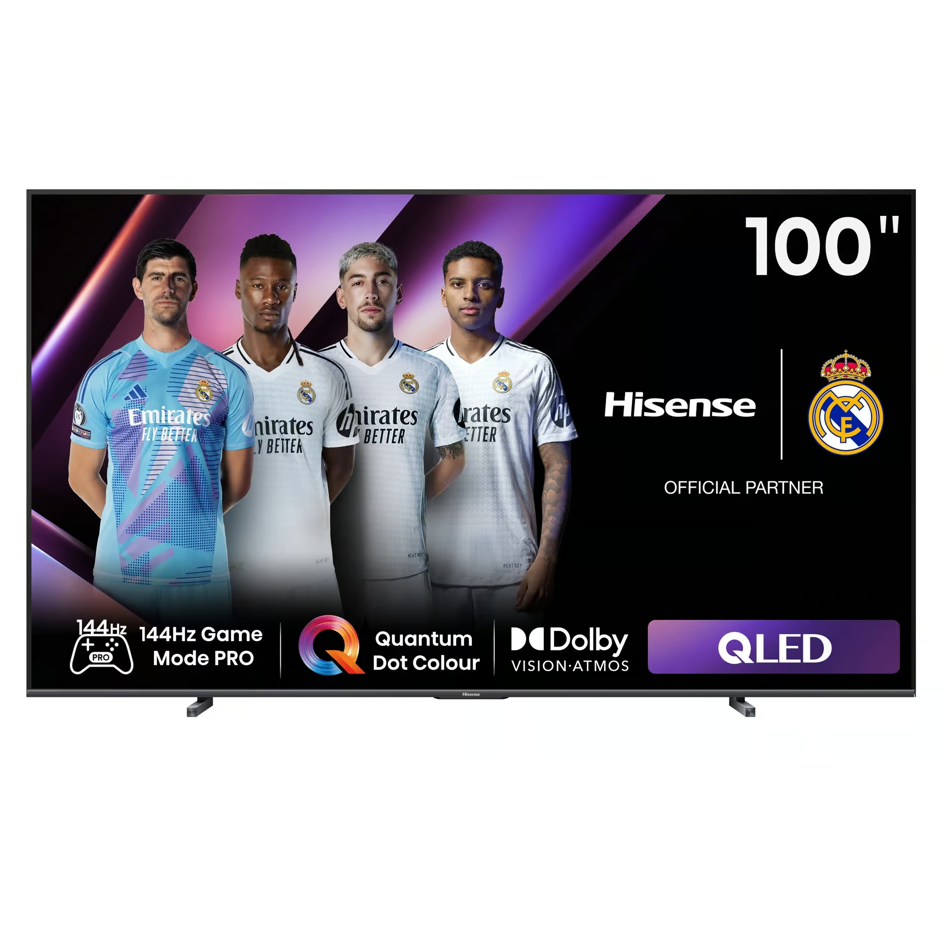 Hisense QLED 4K VIDAA Smart TV, Black (LED100Q7N)