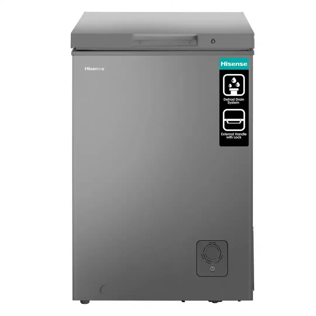 Hisense Chest Freezer Grey, Multimode,95L,  Silver, Euro A (H125CFS)