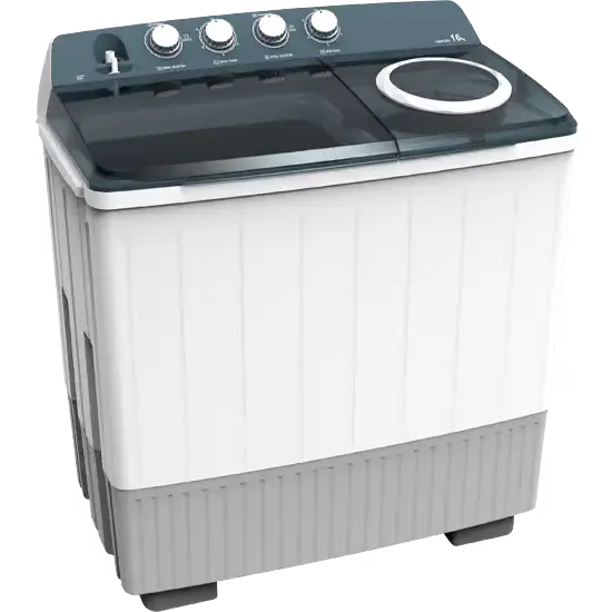 Hisense 16kg Twin Tub 7.5kg Spin Semi-Auto Transparent Lid WSDE163