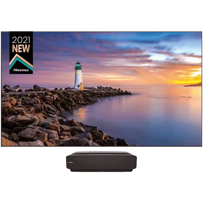 Hisense120″ 4K Smart Ultra‑Short‑Throw Laser TV – Big Screen Home Cinema