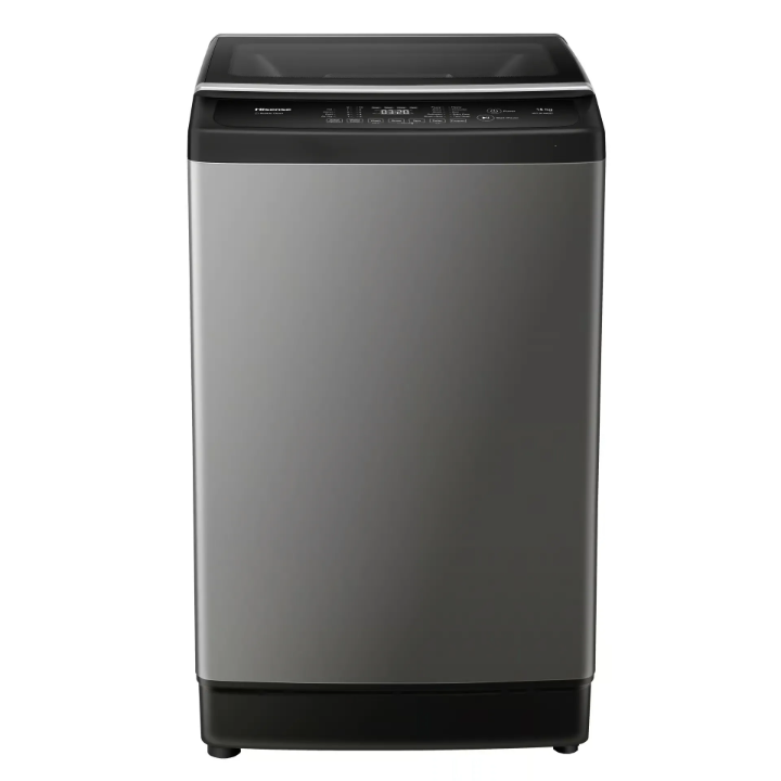 Hisense 14kg Top Loader Washing Machine| Smart Fuzzy Logic- Titanium Grayand, grey (WTJA1402T)