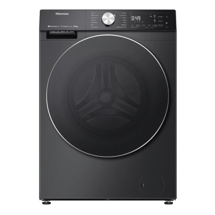 Hisense 5S Series 12 kg Front Load Washing Machine – Premium Black (WF5S1245BB)