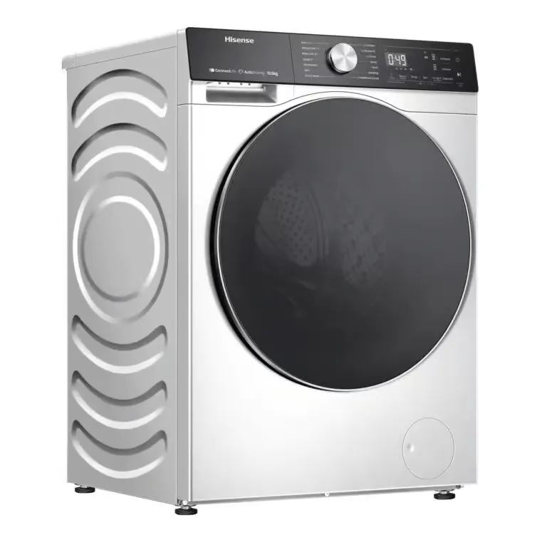 Hisense 5S Series 10.5 kg Front Load Washing Machine, Smart Auto Dosing & Steam Wash, White (WF5S1045BW)