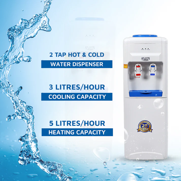 Tornado Water Dispenser 2 Faucets -White