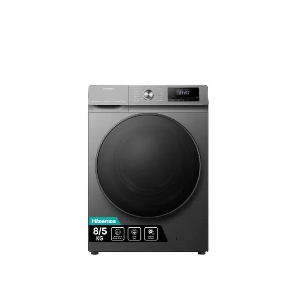 Hisense Washer 8kg & Dryer 5Kg, Black, Front Load Washing Machine (WD3Q8043BT)