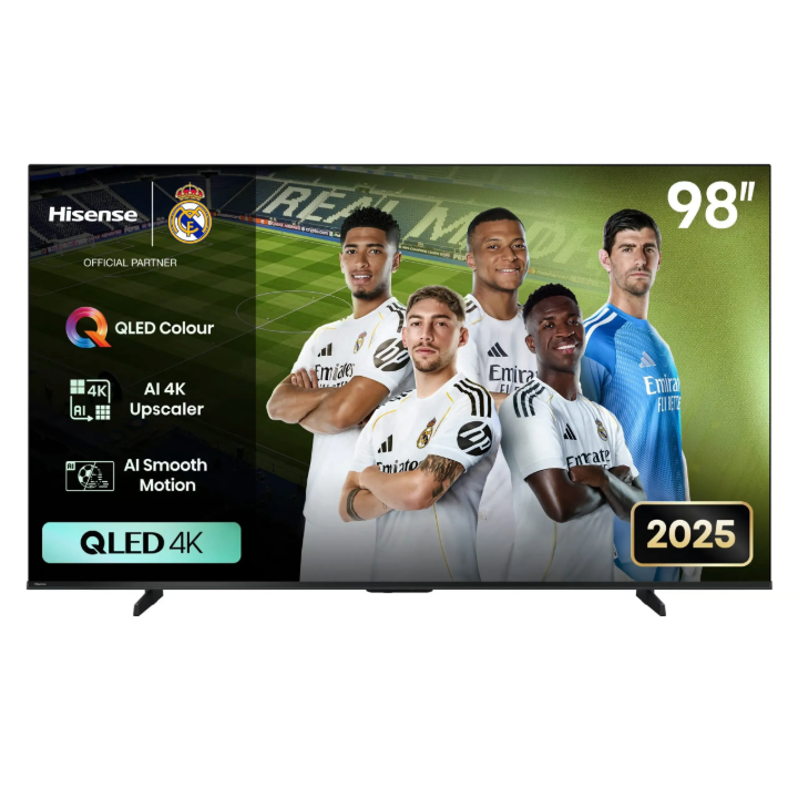 Hisense 98″ QLED 4K TV – 144Hz VIDAA Smart, Dolby Vision & Atmos (LED98Q6Q)