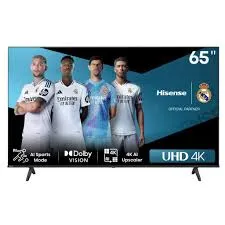 Hisense 65″ UHD 4K Smart TV – VIDAA Smart, Dolby Vision HDR, 4K AI Upscaler (LED65A6N)