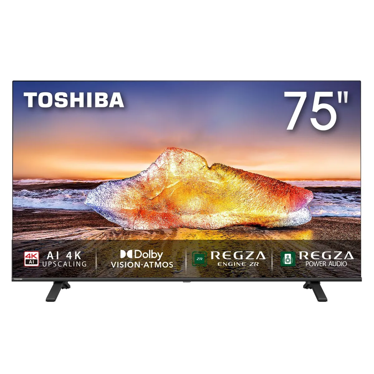 Toshiba 75″ 4K UHD Smart LED TV – 3840×2160, Dolby Vision HDR & Dolby Atmos (75C350MN/KN)
