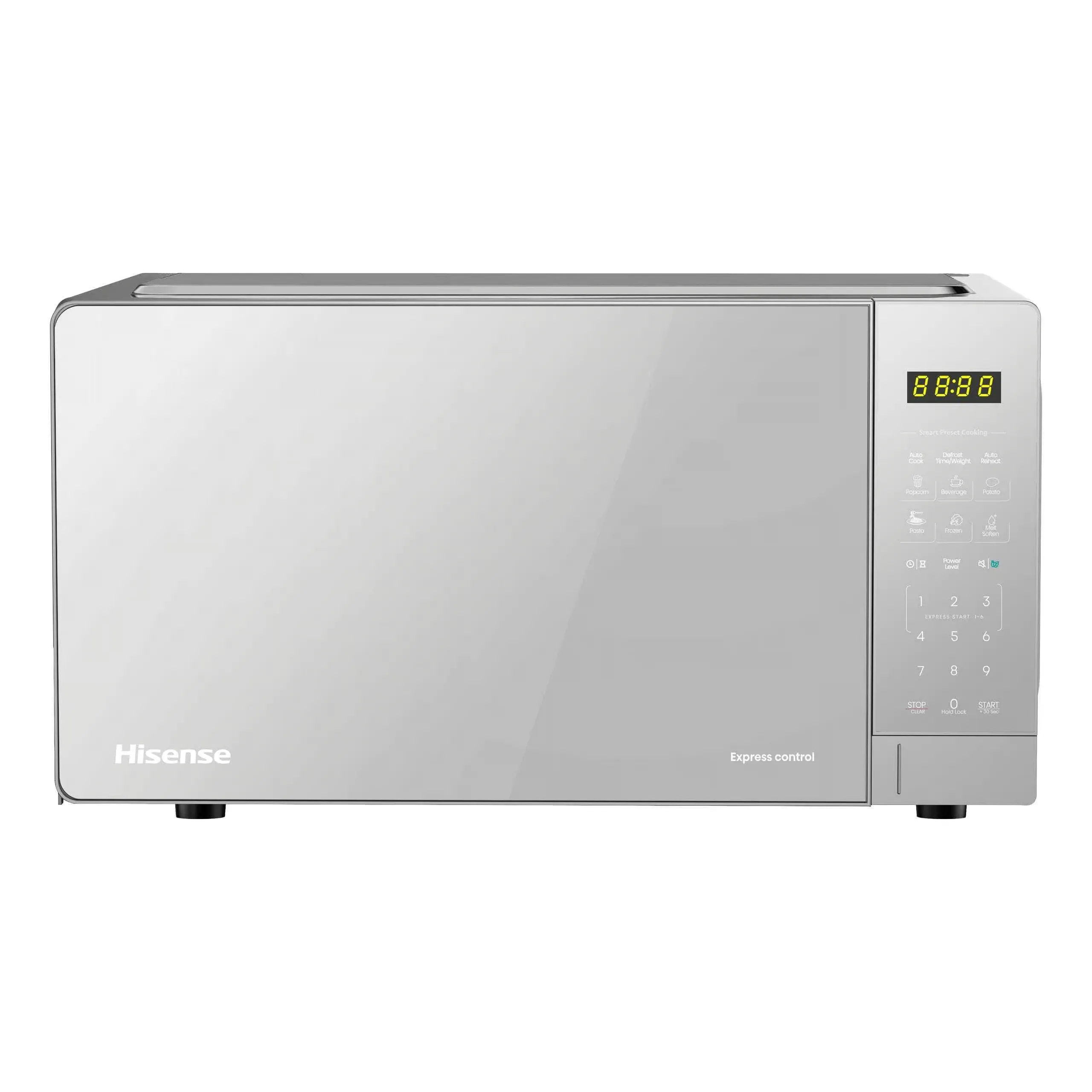 Hisense 20L Silver Digital Microwave Oven, Touch Control, Multi-Function Cooking & Child Lock (H20MOMS15)
