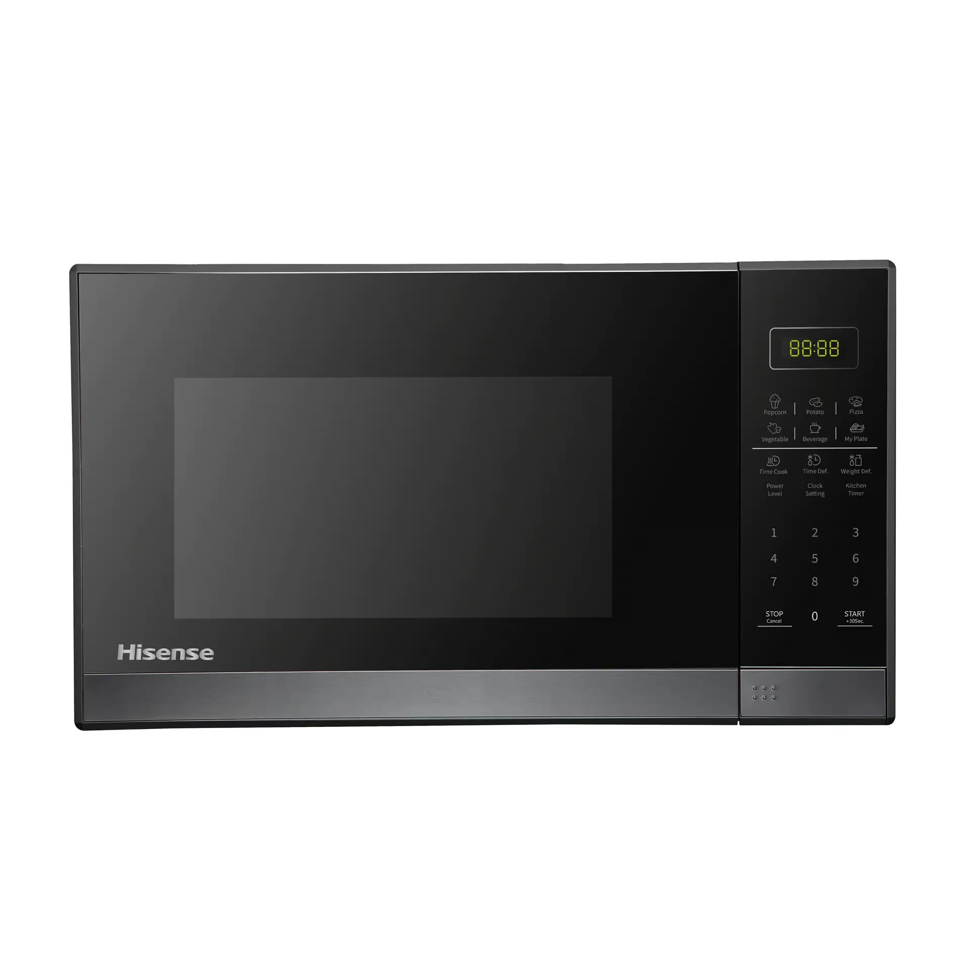 Hisense 37L Black Microwave Oven – 1000W, 10 Power Levels & Auto Cooking Menus (H37MOBS5X)
