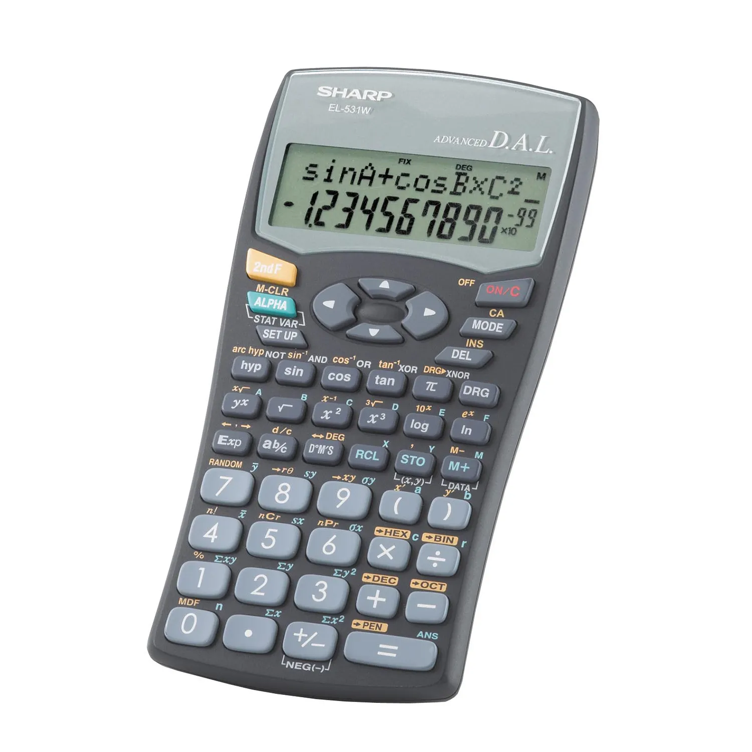 SHARP Scientific & Statistics Calculator – 272 Functions, 2-Line Display, Battery Powered (EL‑531WH)