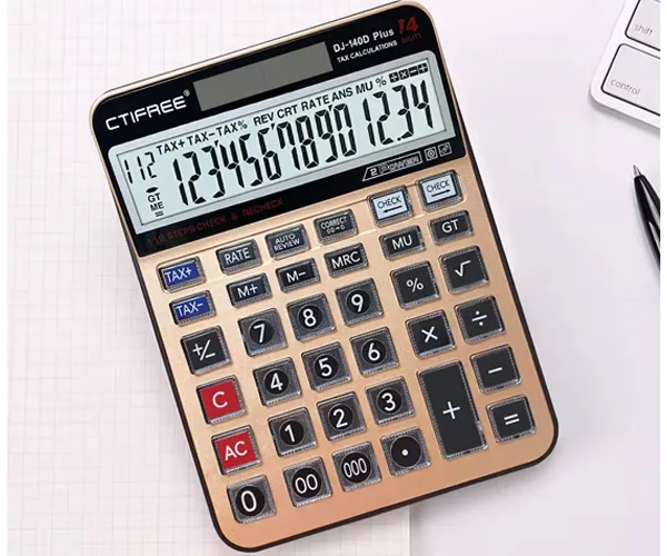 CTIFREE Plus Calculator-112 steps check,14 digits (DJ-140D)