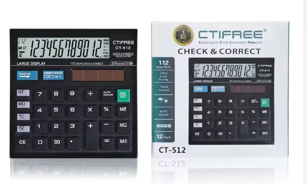CITIIZEN 12 Digit Calculator Online | Reliable & Compact for Home, Office, and School (CT-512)