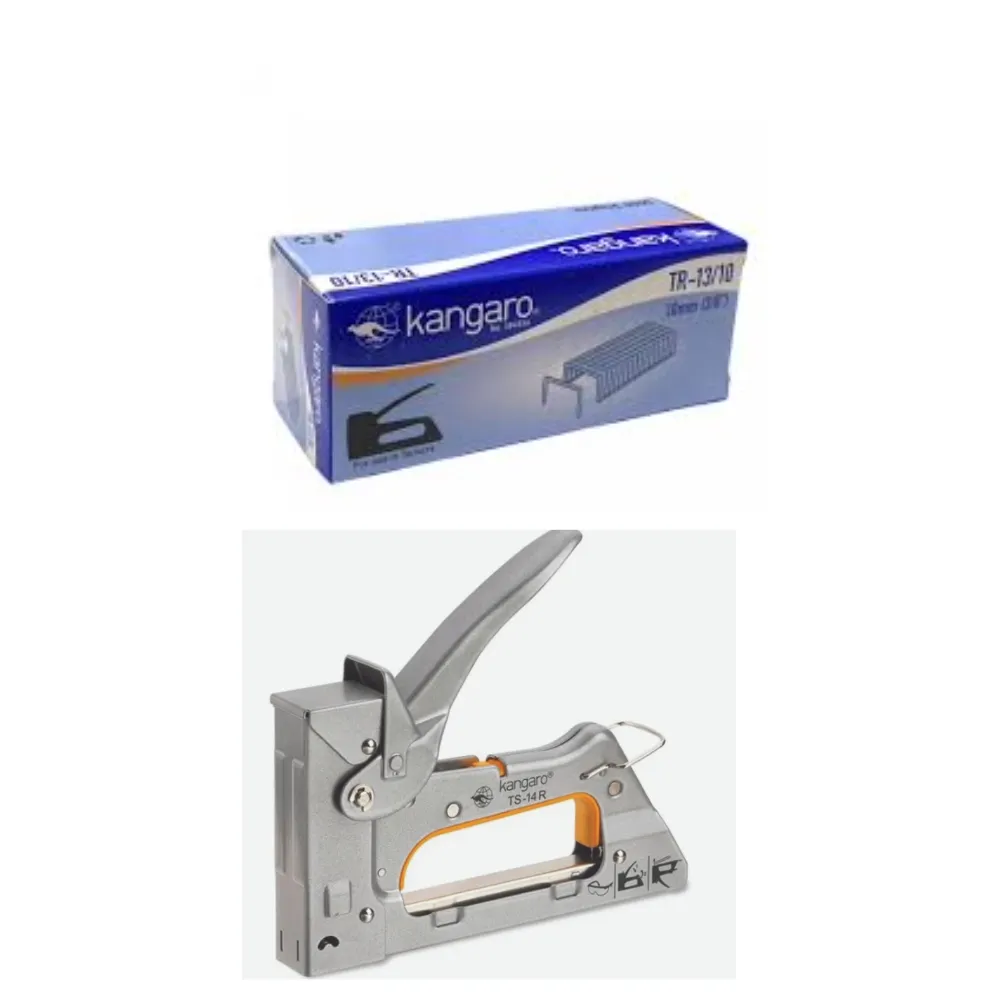 Kangaro Heavy Duty Gun Tacker Stapler – All‑Metal Construction, Multi‑Use Staple Gun (TS‑14R)