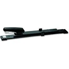 Kangaro Black Long Reach Half Strip Metal Stapler – Wide Format Desktop Stapler (DS 45L)