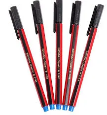 Nataraj Classic Fine Ball Pen-Black/Blue/Red(50 PCS) – Smooth Writing, Comfortable Grip, Smudge-Resistant Ink(PEN001)