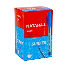 Nataraj Surfer Ballpoint Pen (Blue) - Pack of 10 (PEN002)