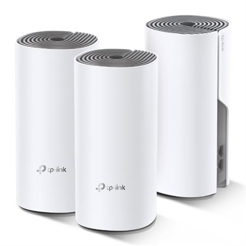 TP Link - AC1200 Whole Home Mesh Wi-Fi System - Deco E4(3-Pack)