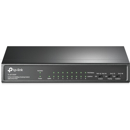 TP Link 9 Port 10/100Mbps Desktop Switch with 8-Port PoE+