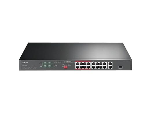 TP-Link TL-SL1218P 16 Port 10/100Mbps Fast Ethernet PoE Switch 16 PoE+ Ports @150W