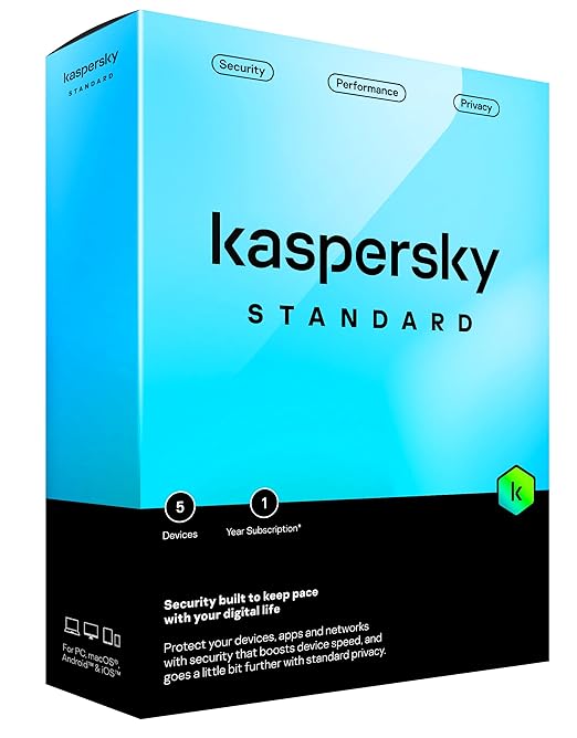 Kaspersky Standard 5dev 1y PAP DVD noCD SAFR