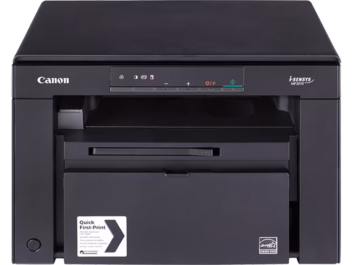 Canon i-SENSYS MF3010 3-in-1 Mono Laser Printer (5252B004AB) - Print, Scan, Copy - Compact Home Office All-in-One