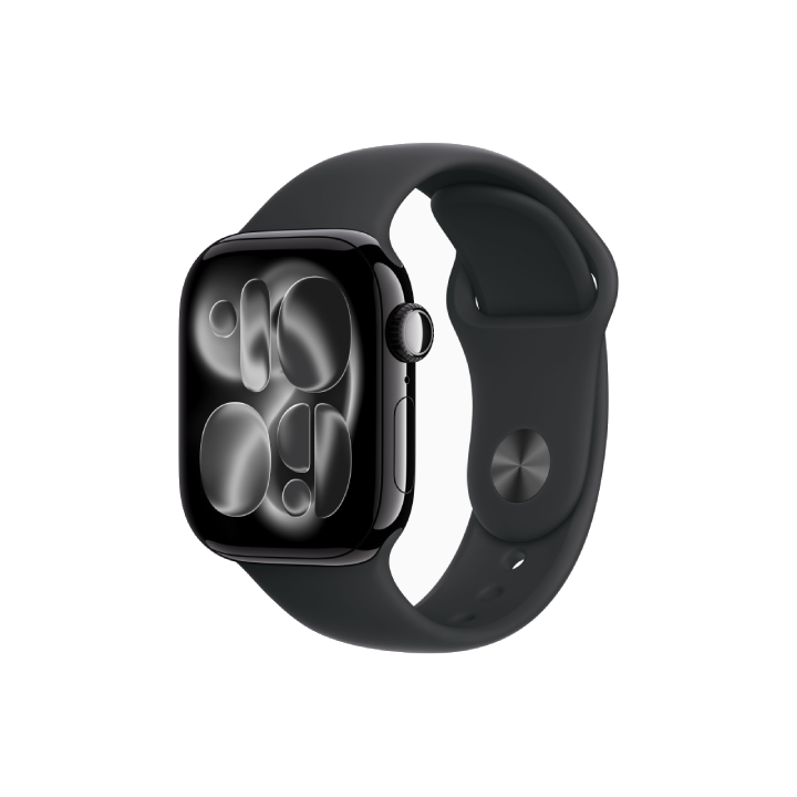 APPLE WATCH SERIES 11&nbsp;GPS&nbsp;42MM&nbsp;JET BLACK ALUMINIUM CASE WITH BLACK SPORT BAND - S/M