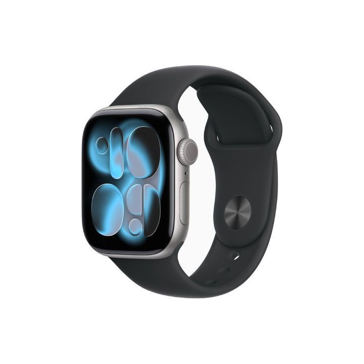 APPLE WATCH SERIES 11&nbsp;GPS&nbsp;42MM&nbsp;SPACE GREY ALUMINIUM CASE WITH BLACK SPORT BAND - S/M