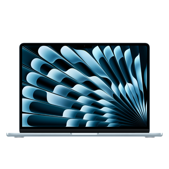 APPLE 13-INCH MACBOOK AIR: M5 CHIP WITH 10‑CORE CPU AND 10‑CORE GPU, 16GB, 1TB SSD - SKY BLUE