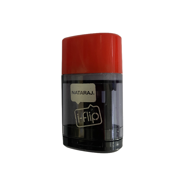 Nataraj I-Flip Sharpener & Eraser – Dual Function Compact Stationery Tool for School, Office & Art Use