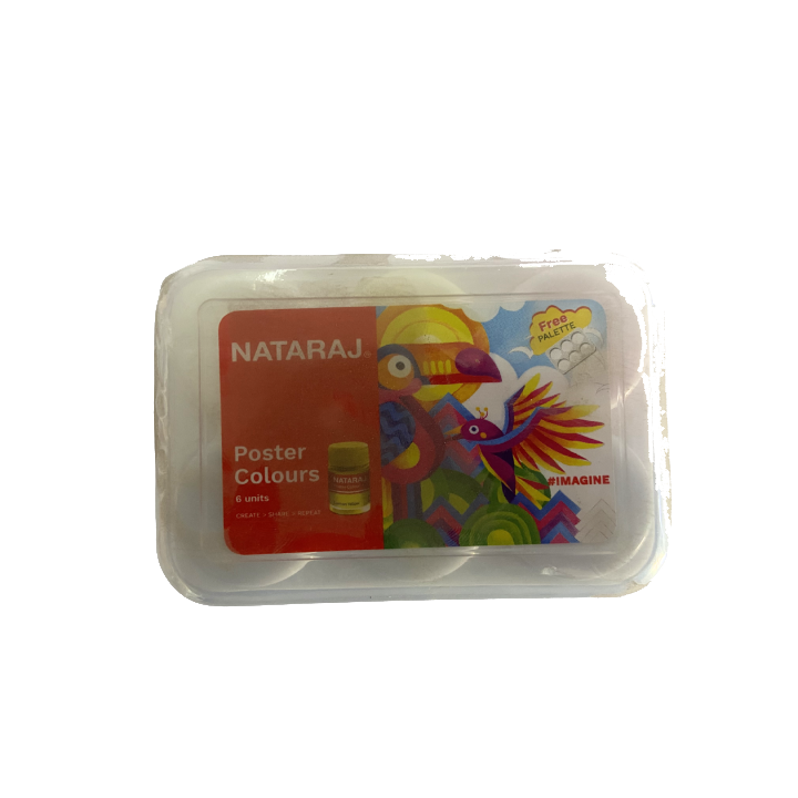 Nataraj Poster Colour Set (6 Colours) – Bright, Non-Toxic Paint for Kids, School Projects & Creative Art