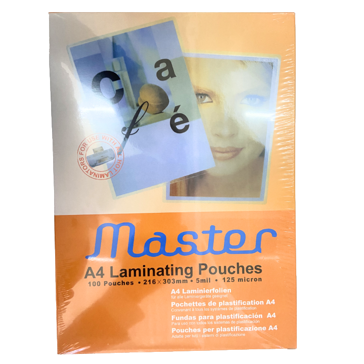 Master A4, Laminating Pouch 125 mic