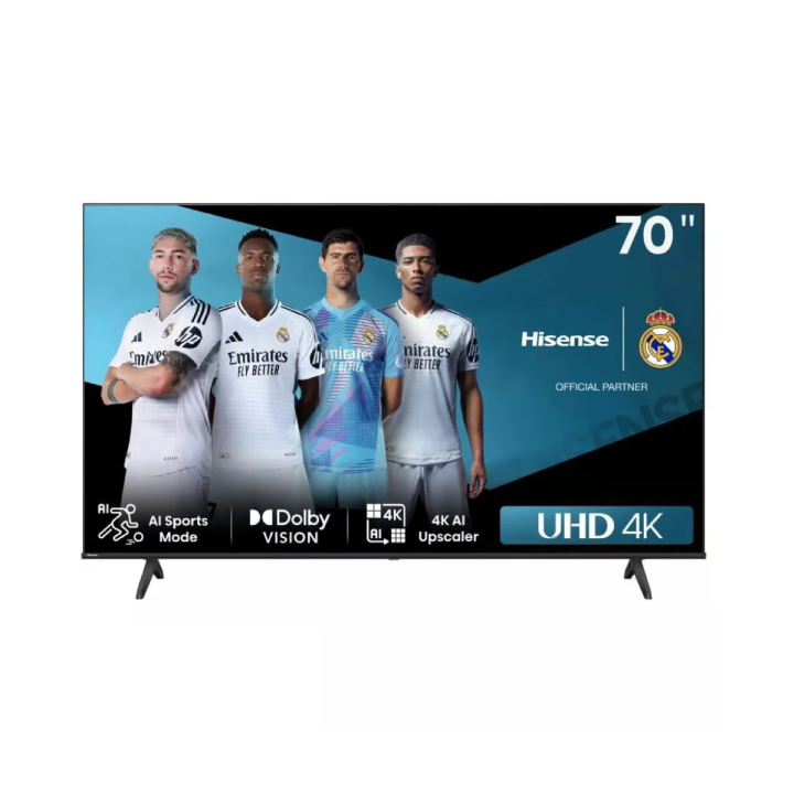 HISENSE 70" Inch 4K UHD Smart Google TV with 4K AI Upscaler, DTS Virtual: X, HDR+/HDR10, Game Mode Plus, 60Hz VRR ALLM