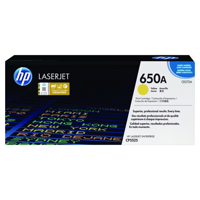 HP 650A Yellow Original LaserJet Toner Cartridge
