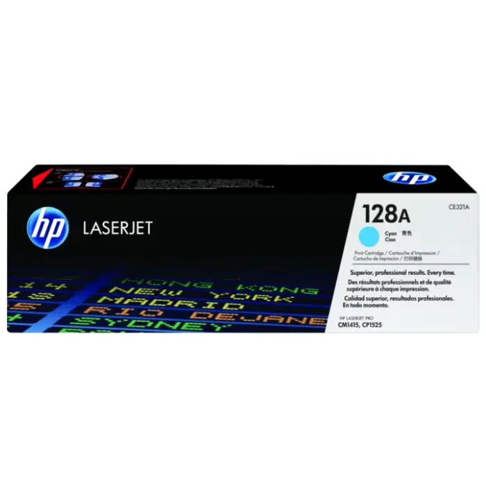 HP 128A Cyan Original LaserJet Toner Cartridge