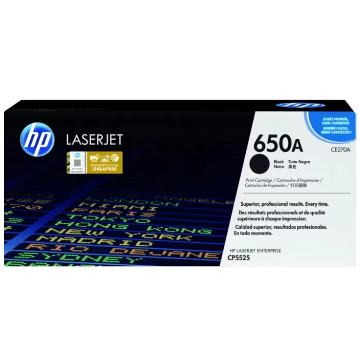 HP 650A Black Original LaserJet Toner Cartridge