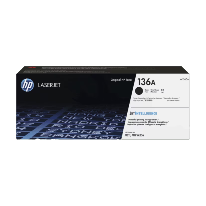 HP 136A Black Original LaserJet Toner Cartridge (W1360A)