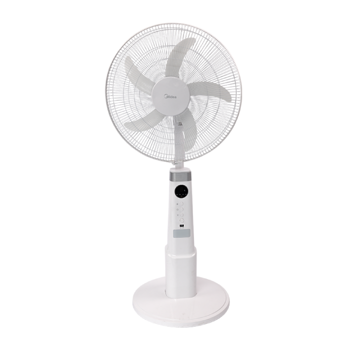 MIDEA - 18″ Rechargeable Stand Fan – White - FS45-23MRD
