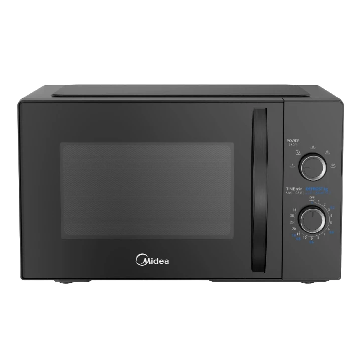MIDEA - 25L Solo Microwave Oven with 5 Power Levels | 800W | Child-Safety-Lock | Defrost Function | 35 Minutes Timer | Fast Reheat | Pull Open Door Handle - MM8P022KG