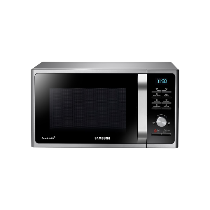 Samsung - 28L Solo Microwave 1000W Steam Ceramic Silver - MS28F303TFS/EF