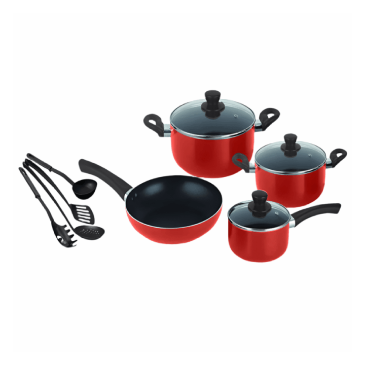 Decakila -  11 Pieces Non-Stick Cookware Set – KMEP006B