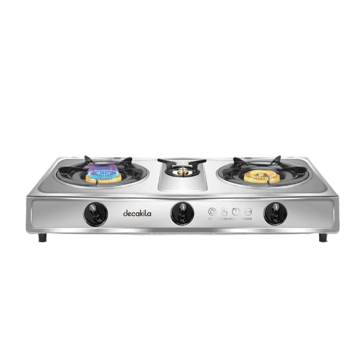 Decakila -  Gas Cooker 3 Burner 2.7kW x 2 + 0.7kW -  KMGS041M