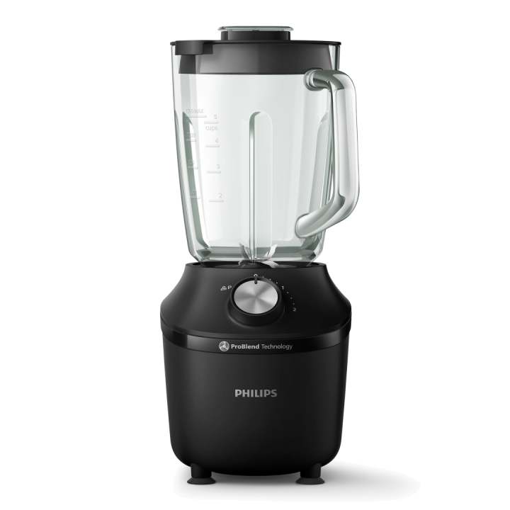 Philips - 3000 Series Blender - 600W, 2L Capacity, Glass Jar, ProBlend System, 2 Speed Setting + Pluse - HR2291