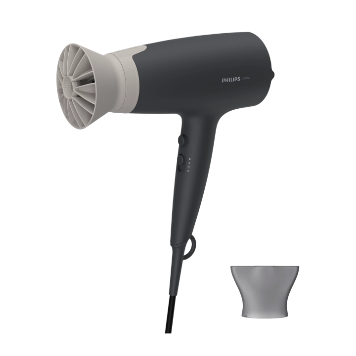Philips - Dryer 3000 Airflower Thermoprotect Hair Dryer (2100W) Black - BHD351