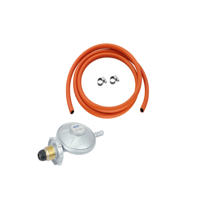 ZEERA -  2 Meter Gas Hose Pipe, CR3 Regulator & 2 Clips - CR 5