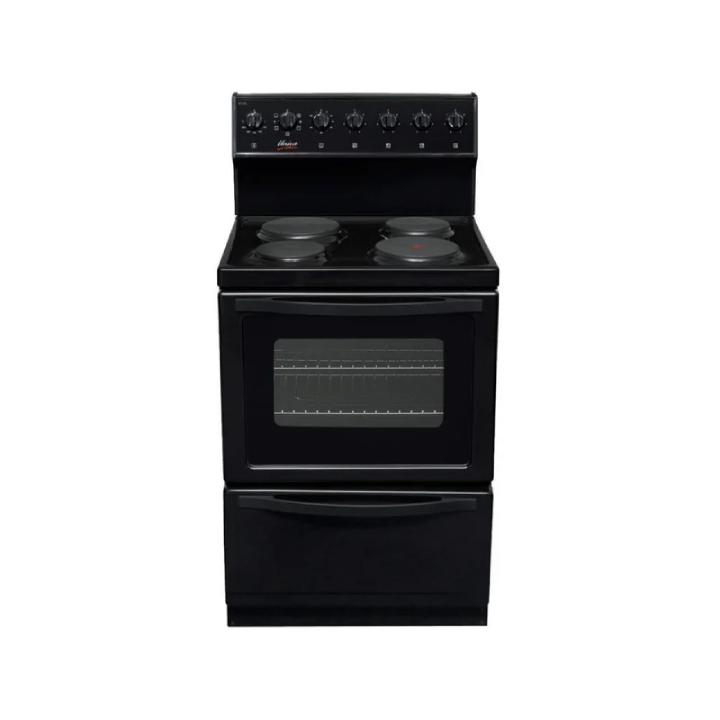 UNIVA - 4 Plate Cable Stove | Black | 84L oven - U116B 