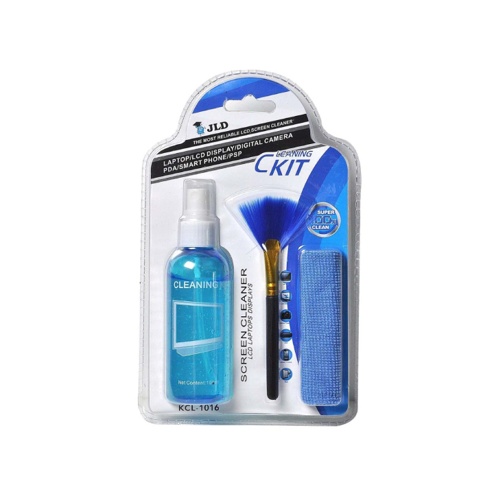 LCD Cleaning Kit | One Brush |  Cleaning Solution | Microfiber Cloth- KCL-1016
