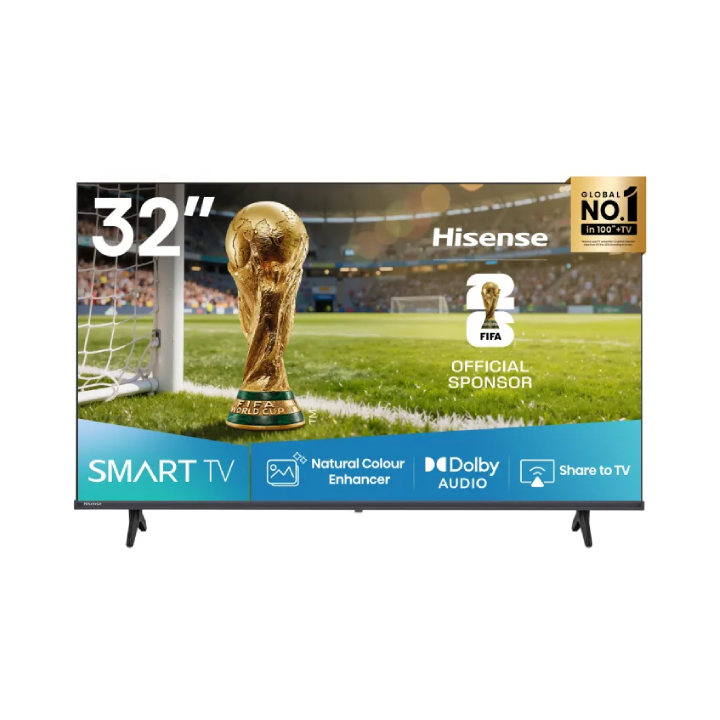 Hisense 32 inch A4Q | HD Smart TV HD 60 Hz, Black, Energy Class- F class (LED32A4Q)